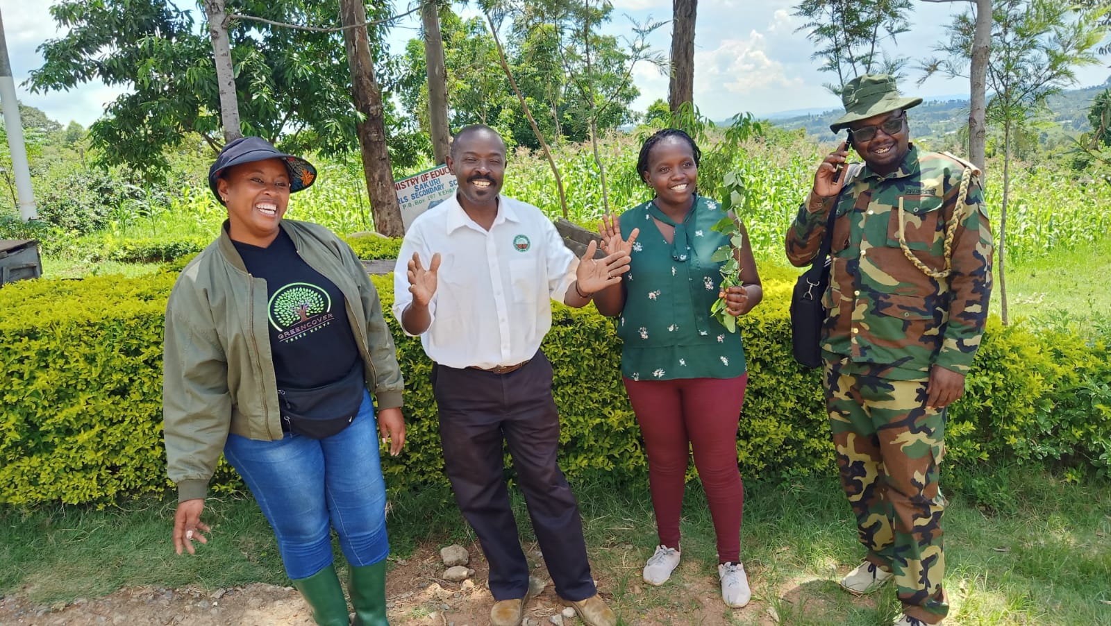 Visit by Kenya Forest Research Institute, Kenya Water Towers and Kenya Forest