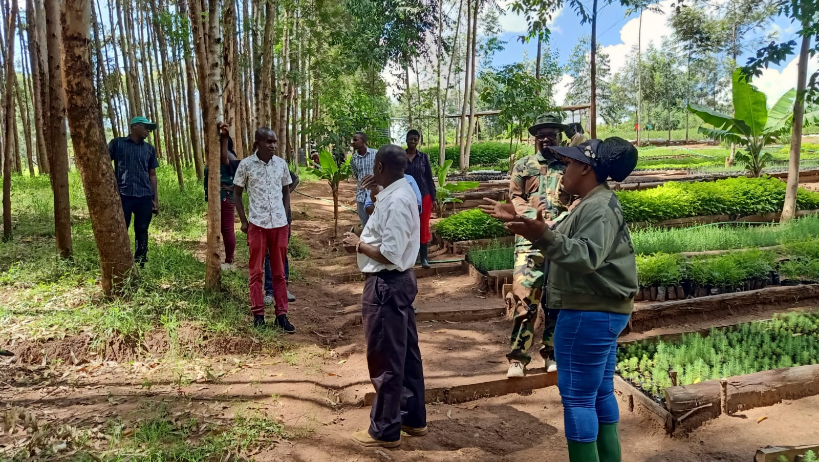 Visit by Kenya Forest Research Institute, Kenya Water Towers and Kenya Forest