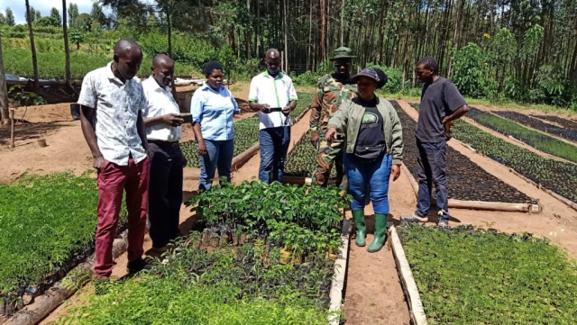 Visit by Kenya Forest Research Institute, Kenya Water Towers and Kenya Forest