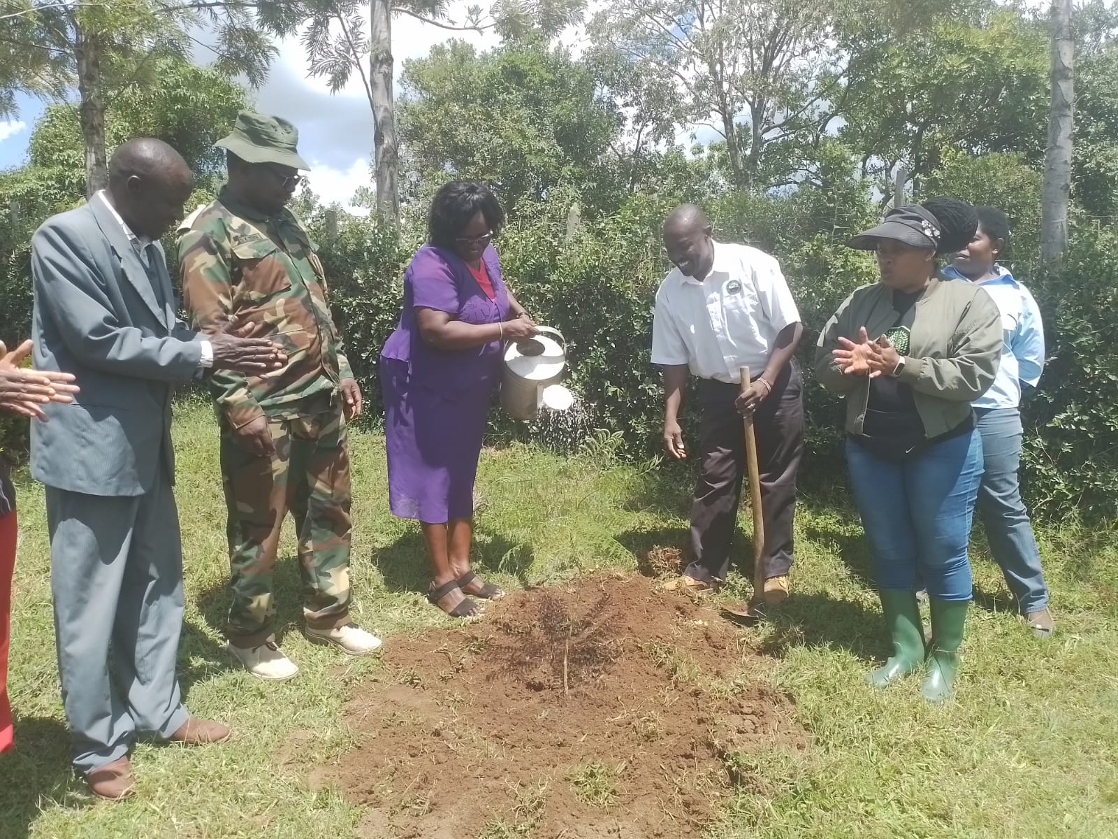 Visit by Kenya Forest Research Institute, Kenya Water Towers and Kenya Forest